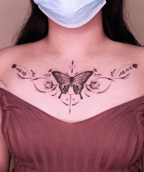 pretty chest tattoos